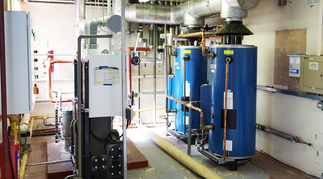 New commercial boilers installed by Preou